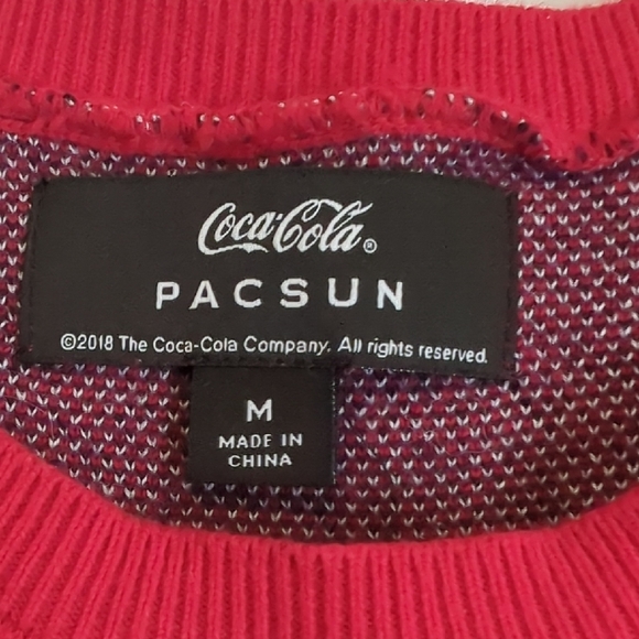PacSun Red Coca Cola Graphic Crewneck Sweater - Picture 2 of 11